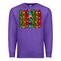 Purple christmas brushstrokes Premium Sweatshirt - RanaPortraitStore