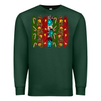 Sports Green christmas brushstrokes Premium Sweatshirt - RanaPortraitStore
