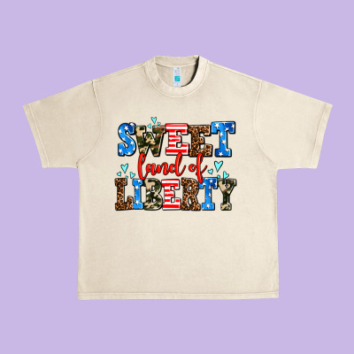 Sweet Land Of Liberty Urban Heavy Tee Designed By Adodesignshop