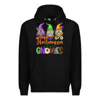 Black Halloween with My Gnomes Premium Hoodie - texasbilliewilder