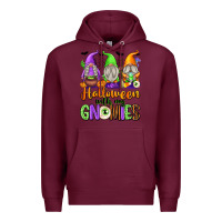 Burgundy Halloween with My Gnomes Premium Hoodie - texasbilliewilder