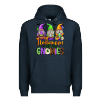 Navy Halloween with My Gnomes Premium Hoodie - texasbilliewilder