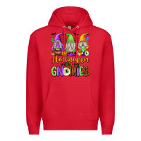 Red Halloween with My Gnomes Premium Hoodie - texasbilliewilder