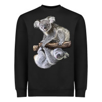 Black Koala Heavyweight Sweatshirt - LillyAllenDesigns