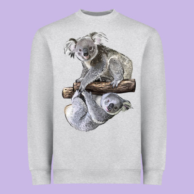 Koala Heavyweight Sweatshirt Designed By Lillyallendesigns