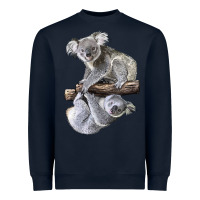 Navy Koala Heavyweight Sweatshirt - LillyAllenDesigns