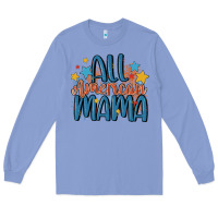 Colony Blue all american mama Long Sleeve Tee - MaliasSmallBusiness