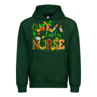 Forest Green St. Patricks Day one lucky nurse Urban Hoodie - HowdyJamesFarm