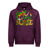 Mauve Wine St. Patricks Day one lucky nurse Urban Hoodie - HowdyJamesFarm