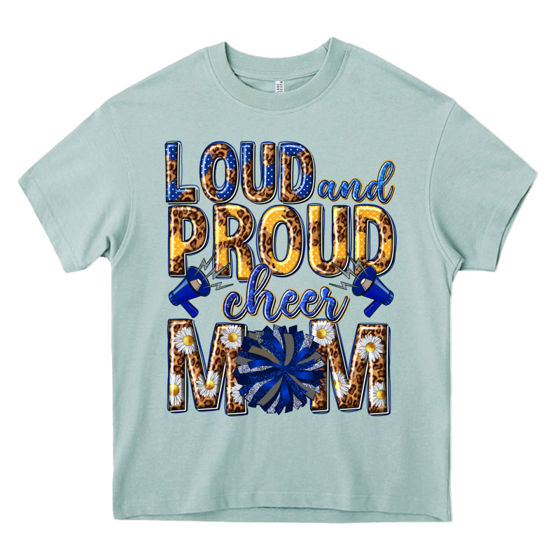 Loud And Proud Cheer Mom Heavy Core Tee by texasbilliewilder | Teevron