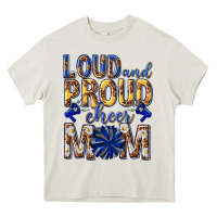 Cream loud and proud cheer mom Heavy Core Tee - texasbilliewilder
