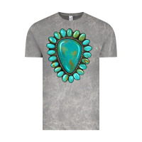 Cloud Rock western gemstone turquoise Vintage Tee - Artiststas