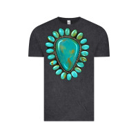 Vintage Black western gemstone turquoise Vintage Tee - Artiststas