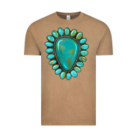 Vintage Coffee western gemstone turquoise Vintage Tee - Artiststas