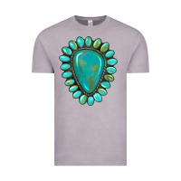 Vintage Zinc western gemstone turquoise Vintage Tee - Artiststas