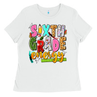 White sixth grade energy Ladies Tee - texasbilliewilder