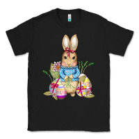 Black easter bunny and eggs Classic Tee - AdoDesignShop