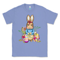 Colony Blue easter bunny and eggs Classic Tee - AdoDesignShop