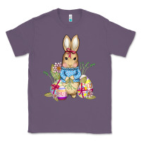 Lavender easter bunny and eggs Classic Tee - AdoDesignShop