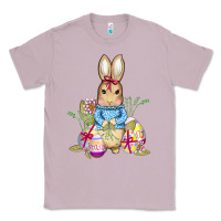 Lilac easter bunny and eggs Classic Tee - AdoDesignShop