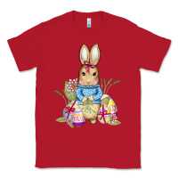 Red easter bunny and eggs Classic Tee - AdoDesignShop