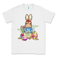 White easter bunny and eggs Classic Tee - AdoDesignShop