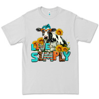 Dove Grey live simply Premium Tee - AdoDesignShop