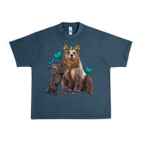 Midnight Navy mama bear and baby bear Urban Heavy Tee - Artiststas