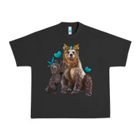 Pigment Black mama bear and baby bear Urban Heavy Tee - Artiststas