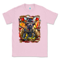 Bubblegum Pink firefighter axe and ladder Classic Tee - LillyAllenDesigns