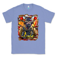 Colony Blue firefighter axe and ladder Classic Tee - LillyAllenDesigns