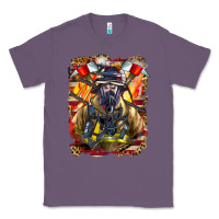 Lavender firefighter axe and ladder Classic Tee - LillyAllenDesigns