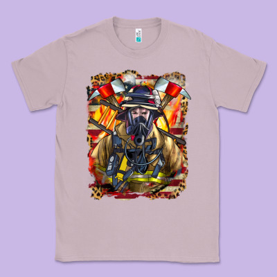 Firefighter Axe And Ladder Classic Tee Designed By Lillyallendesigns