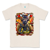 Natural firefighter axe and ladder Classic Tee - LillyAllenDesigns