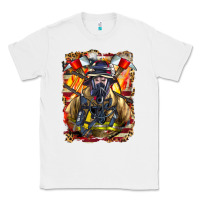 White firefighter axe and ladder Classic Tee - LillyAllenDesigns