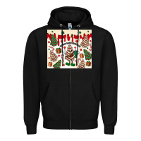 Black Boojee Christmas cake Zipper Hoodie - MaliasSmallBusiness