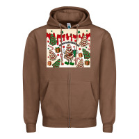 Chestnut Boojee Christmas cake Zipper Hoodie - MaliasSmallBusiness