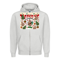 Dove Grey Boojee Christmas cake Zipper Hoodie - MaliasSmallBusiness