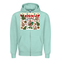 Seafoam Boojee Christmas cake Zipper Hoodie - MaliasSmallBusiness