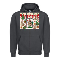Smoke Boojee Christmas cake Zipper Hoodie - MaliasSmallBusiness