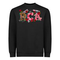 Black valentines day rca Heavyweight Sweatshirt - NancyCooperArtShop
