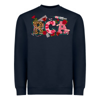 Navy valentines day rca Heavyweight Sweatshirt - NancyCooperArtShop