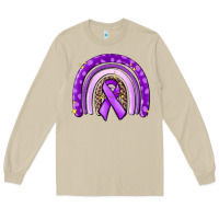 Mushroom awerenes ribbon  rainbow Long Sleeve Tee - MaliasSmallBusiness
