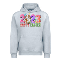 Heather Grey 2023 Happy Easter Urban Hoodie - CowGirlArtShop
