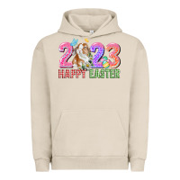 Pigment French Oak 2023 Happy Easter Urban Hoodie - CowGirlArtShop
