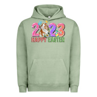 Pigment Oil Green 2023 Happy Easter Urban Hoodie - CowGirlArtShop