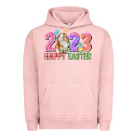 Pigment Salmon 2023 Happy Easter Urban Hoodie - CowGirlArtShop