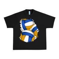 Black volleyball patch Urban Heavy Tee - AdoDesignShop
