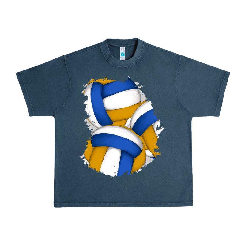 Volleyball Patch Urban Heavy Tee by AdoDesignShop | Teevron