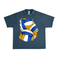 Midnight Navy volleyball patch Urban Heavy Tee - AdoDesignShop